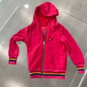 Aviator Nation 4T rainbow and hot pink sweatshirt
